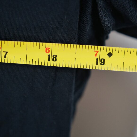 We The Free Black Long Sleeve V-Neck Shirt Womens Size Small Viscose - Picture 5 of 7